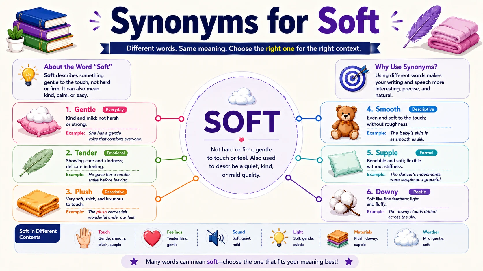 Synonyms for soft