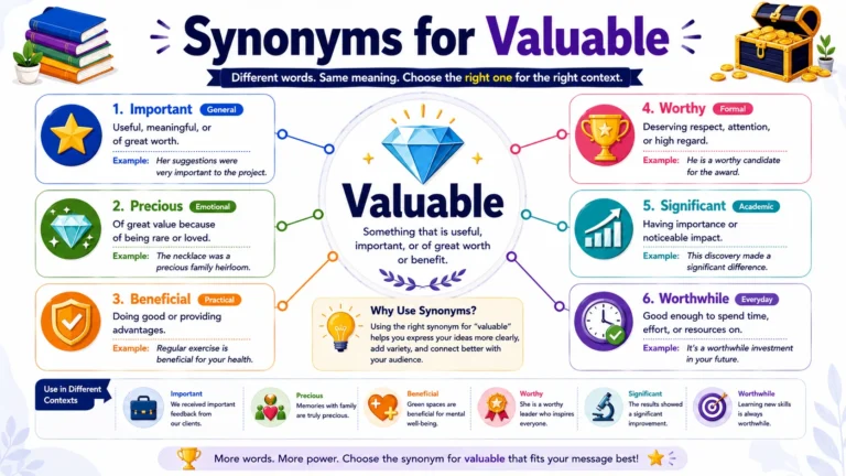 Synonyms for valuable