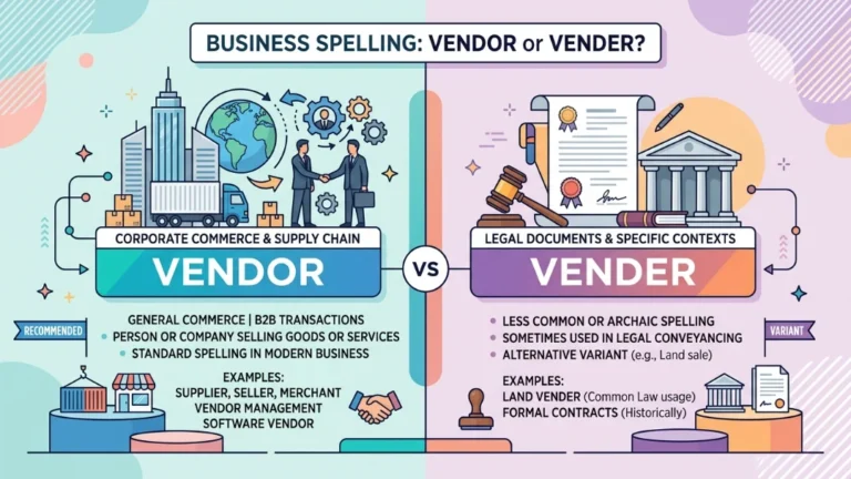 vender or vendor