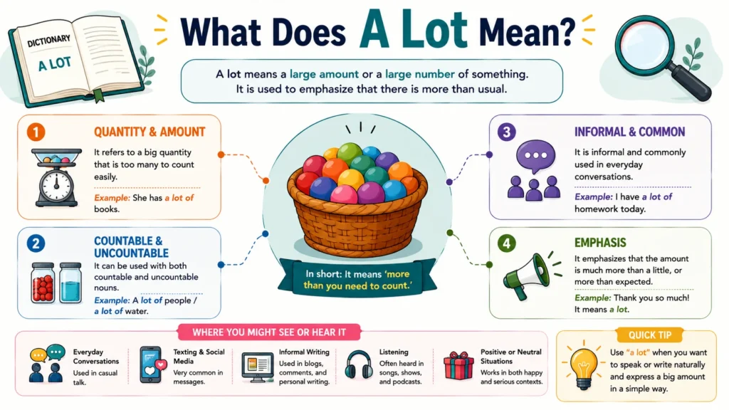 What Does ALot Mean