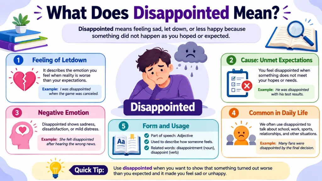 What Does Disappointed Mean