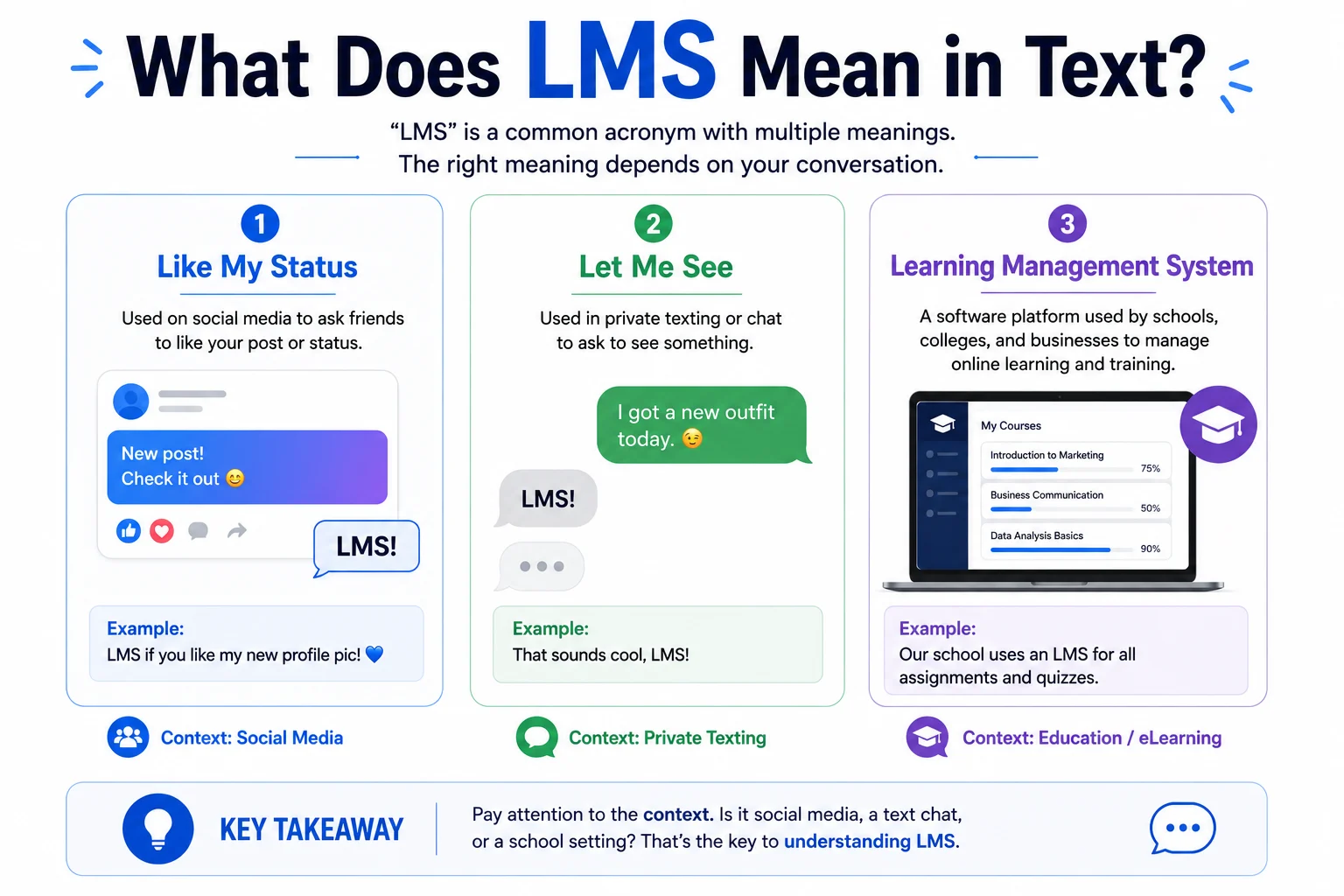 what does lms mean in text