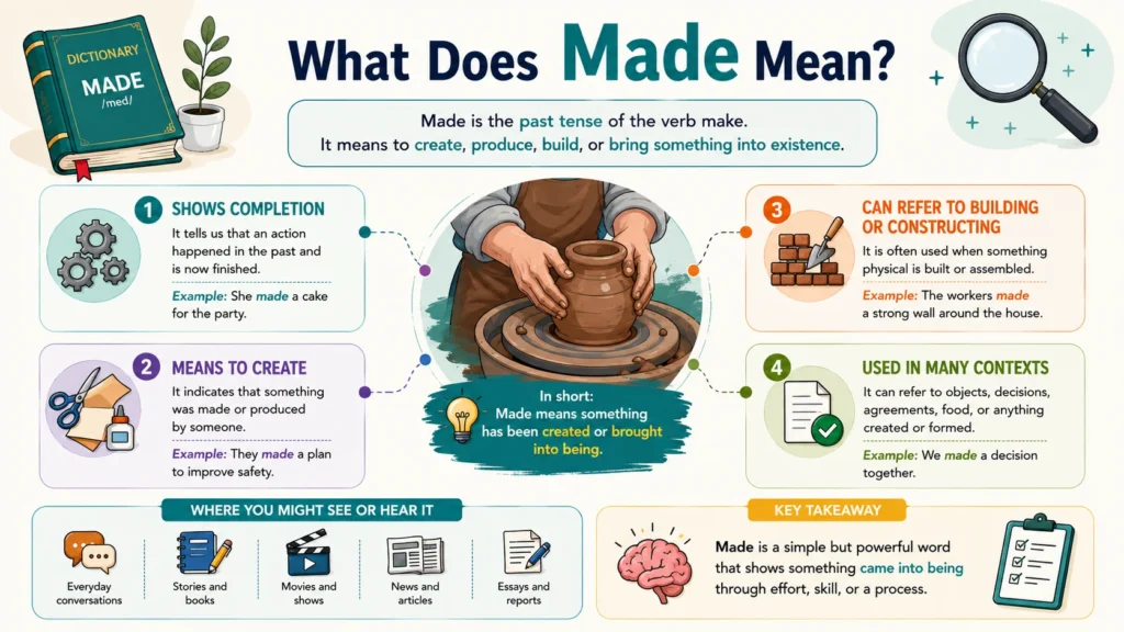 What Does Made Mean