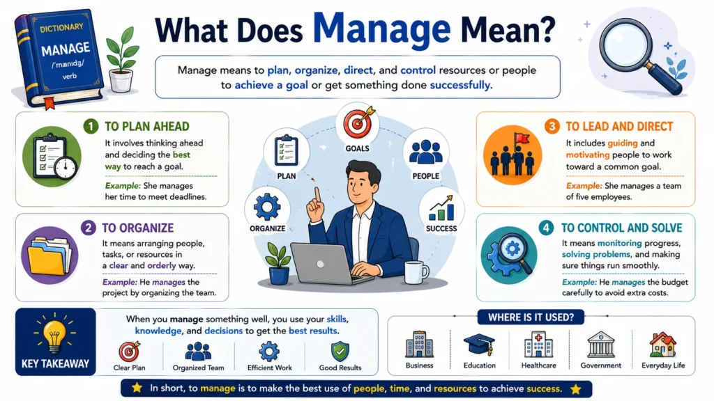 What Does Manage Mean