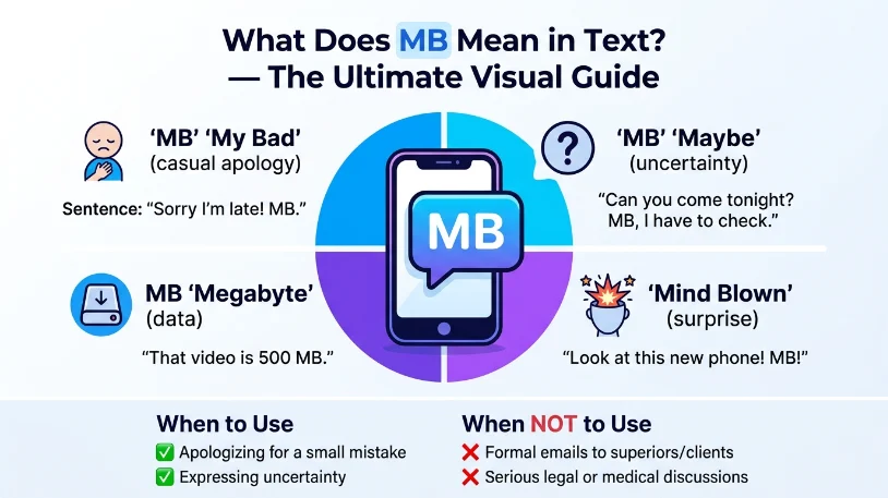 what does mb mean in text