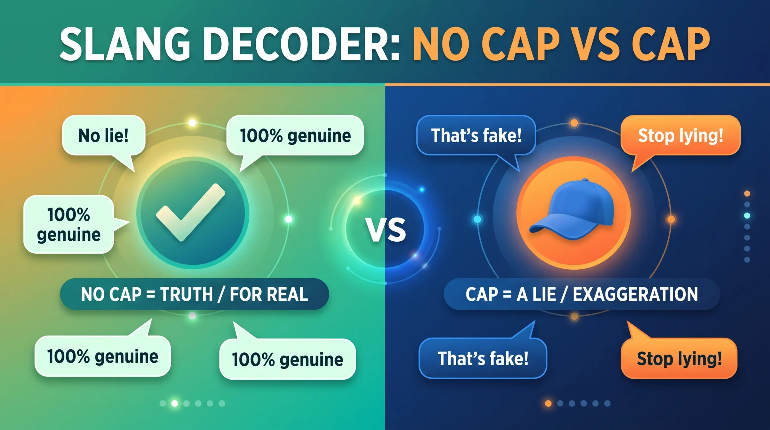 what does no cap mean