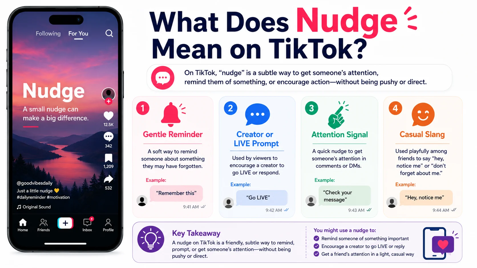 what does nudge mean on TikTok