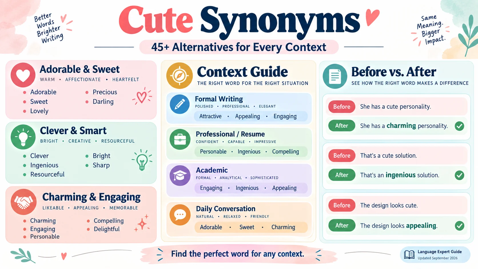 cute synonyms
