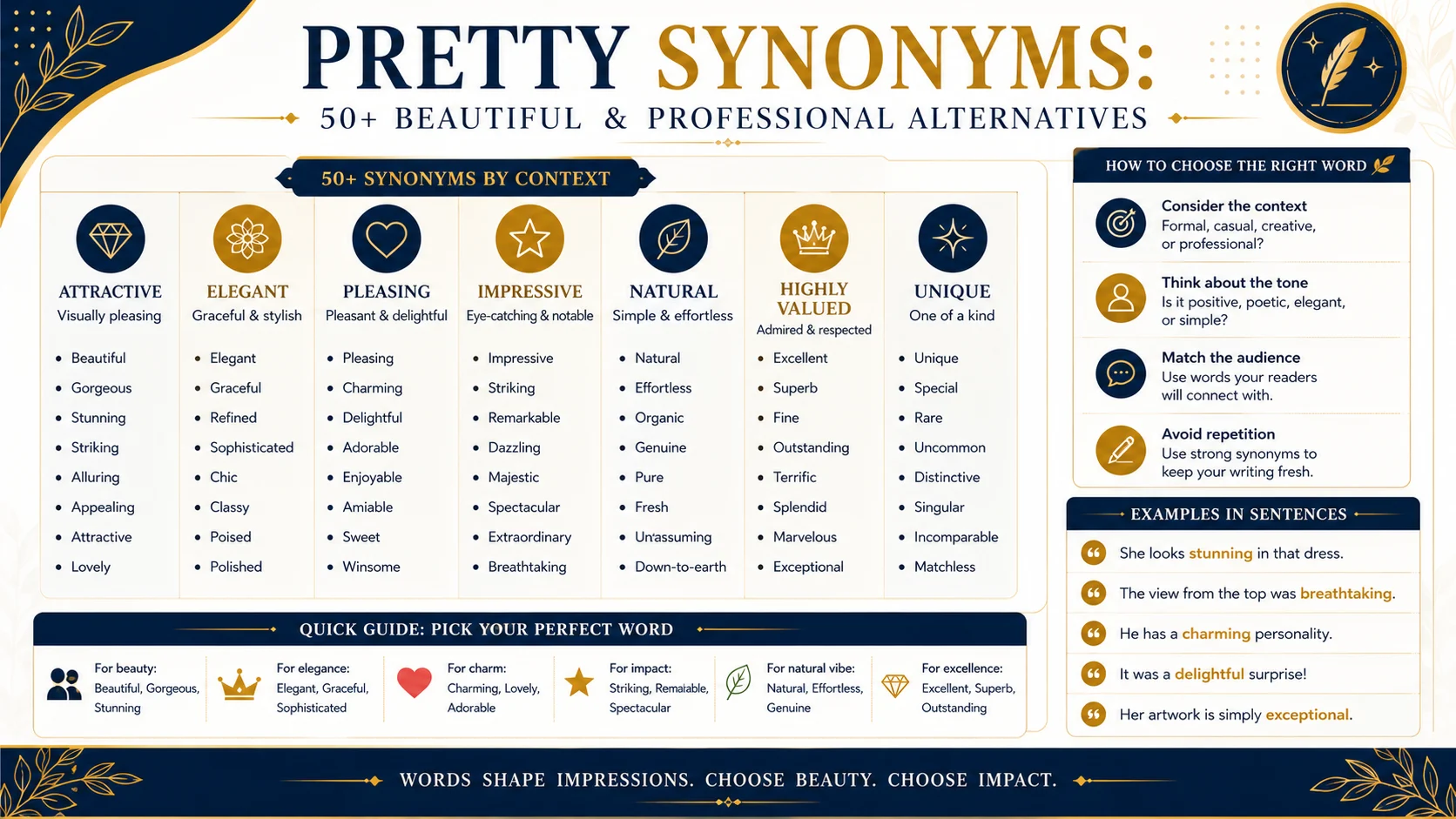 pretty synonyms