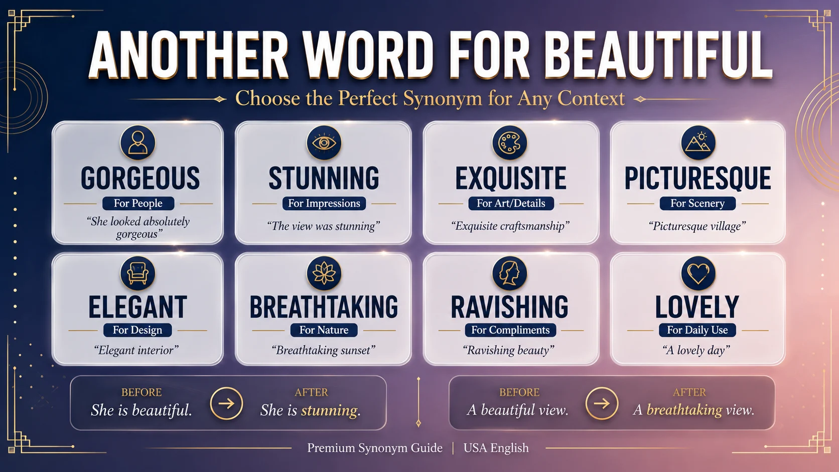 synonyms for beautiful