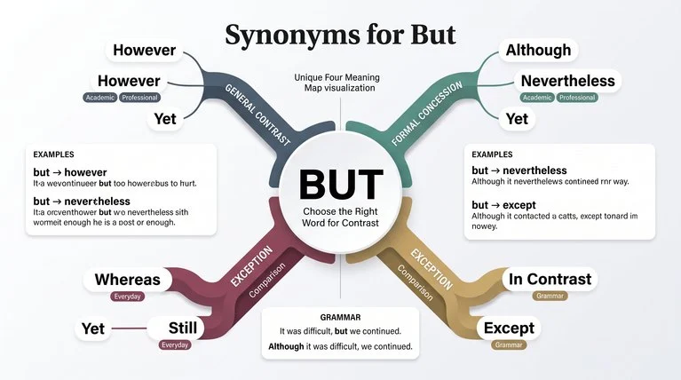 Synonyms for But