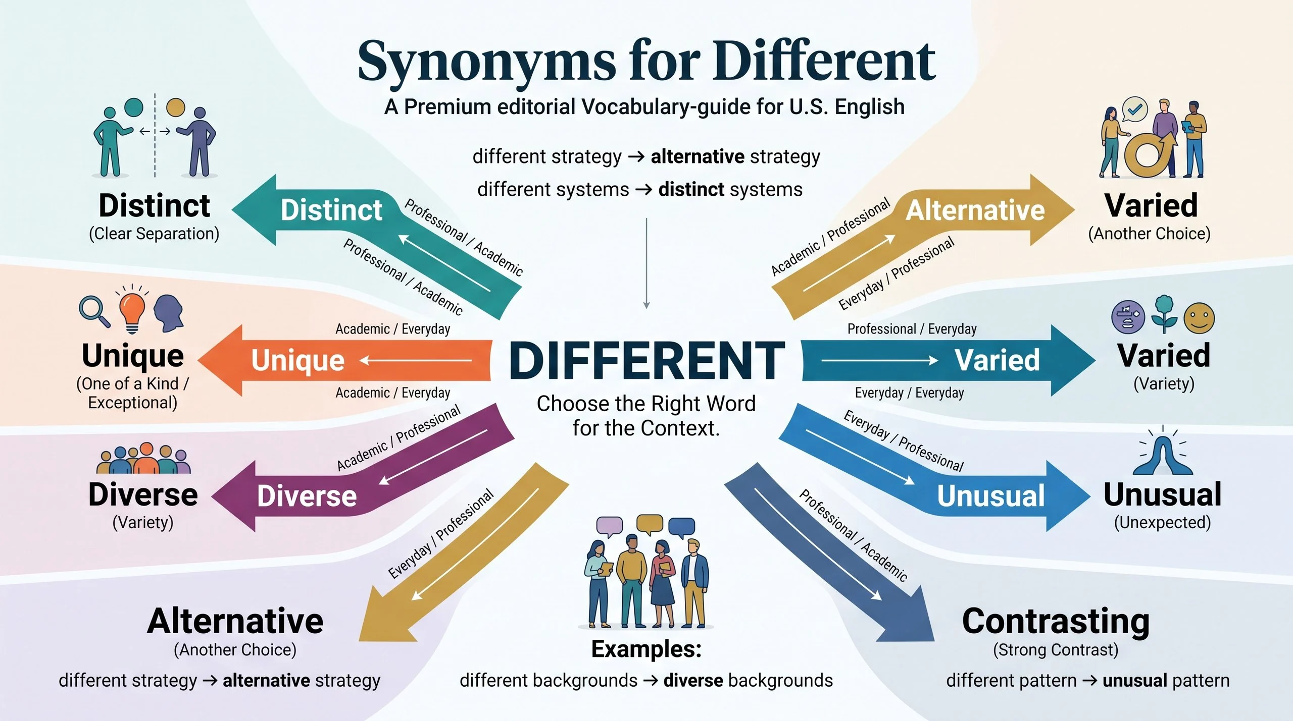 Synonyms for Different