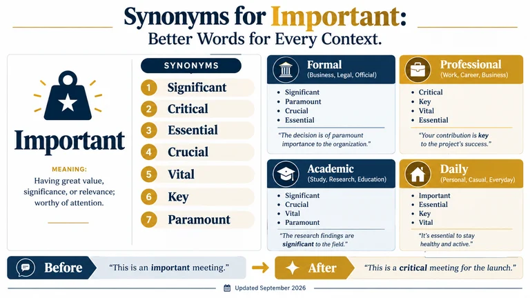 synonyms for important