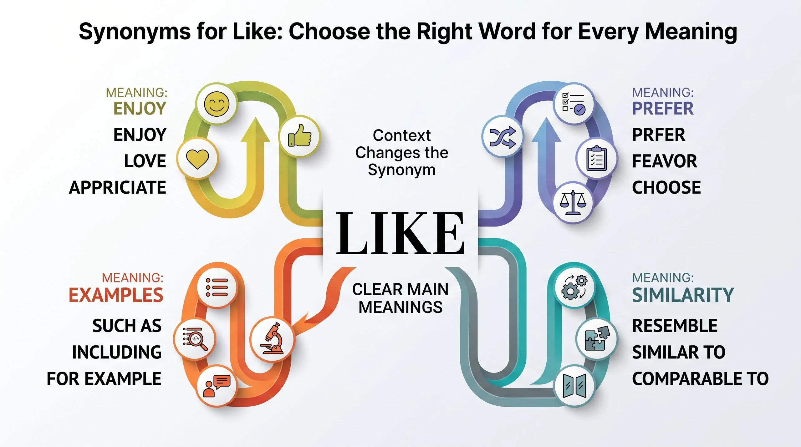 Synonyms for Like