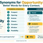 synonyms for opportunity