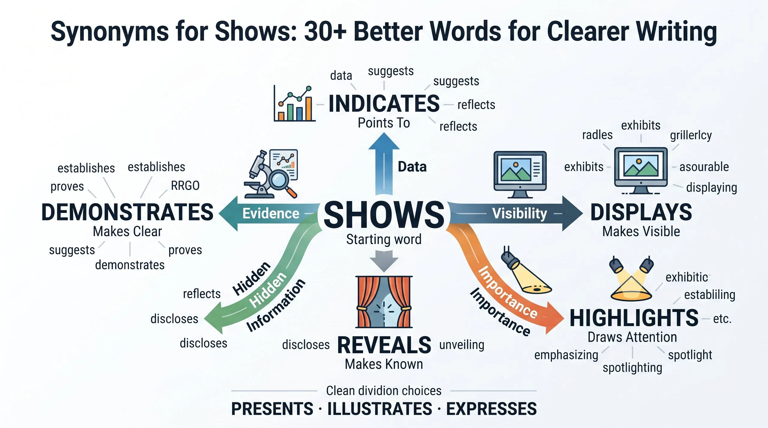 Synonyms for Shows