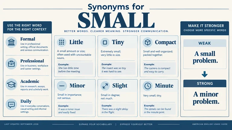 synonyms for small