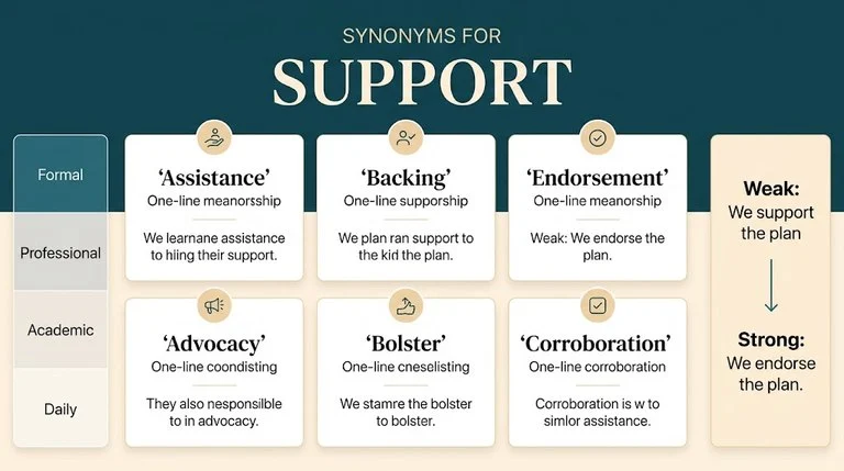 synonyms for support