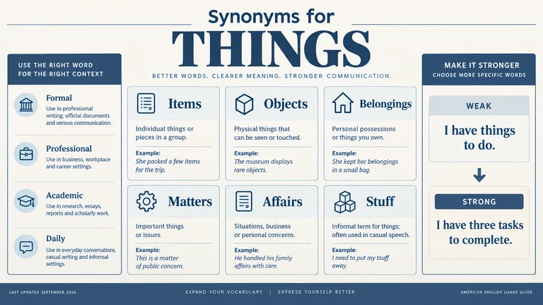 synonyms for things