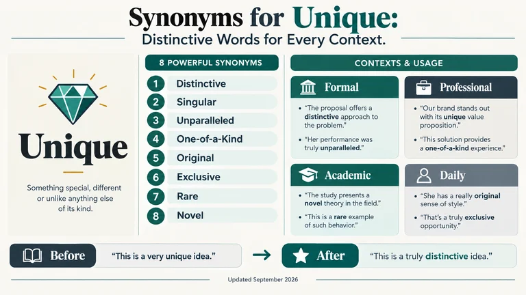 synonyms for unique
