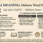 Adonai Meaning