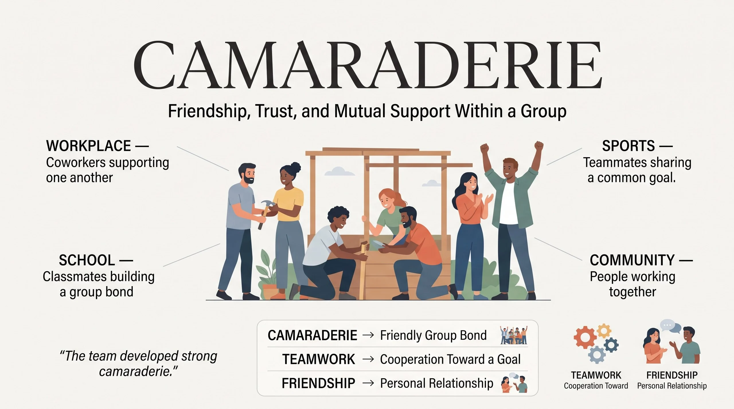 Camaraderie Meaning