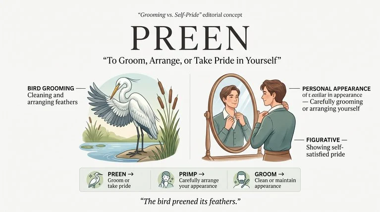 Preen Meaning