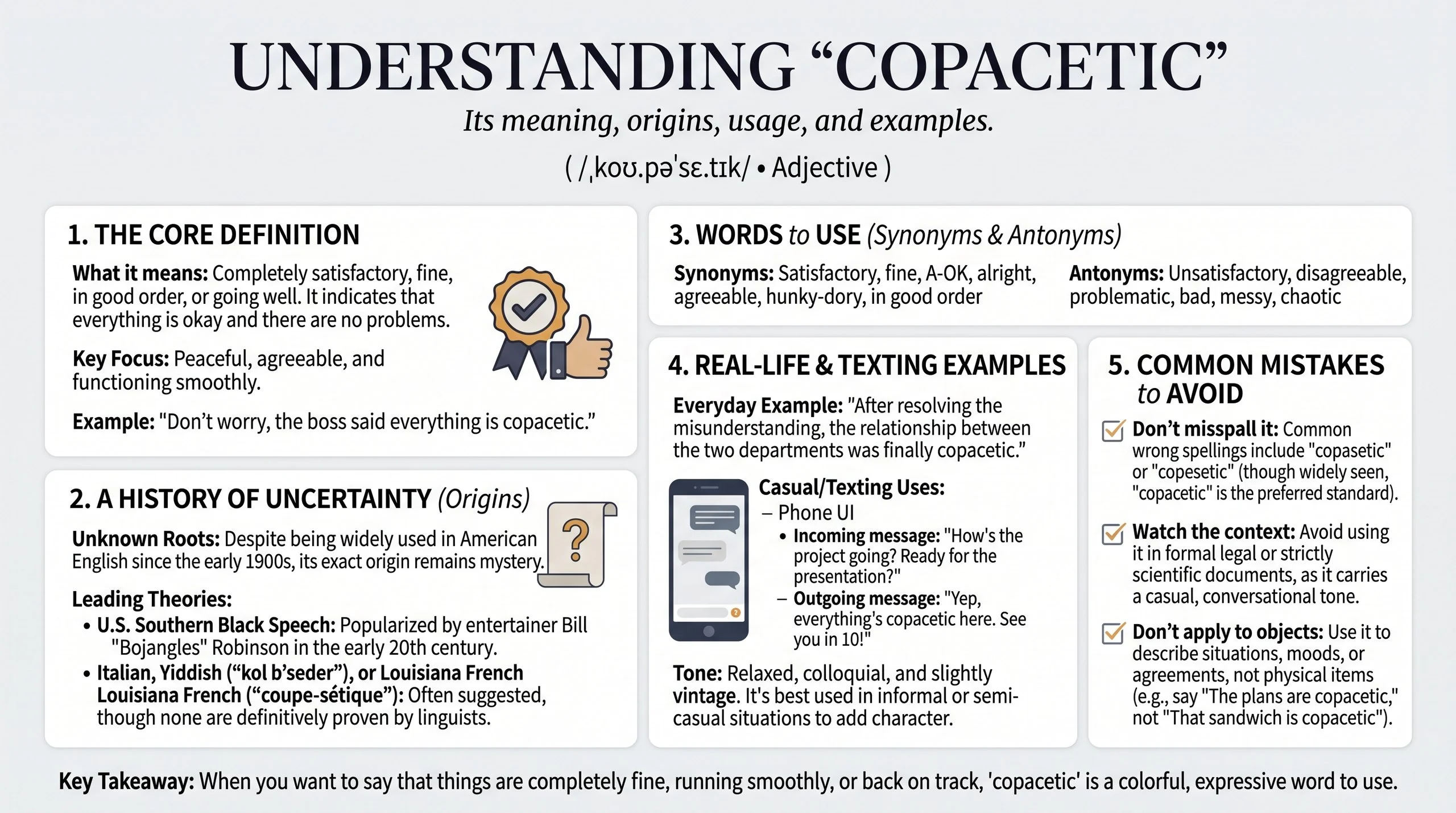 copacetic meaning