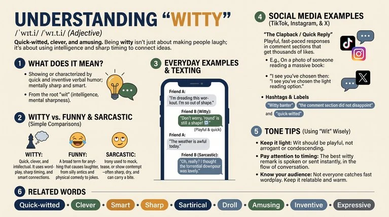 witty meaning
